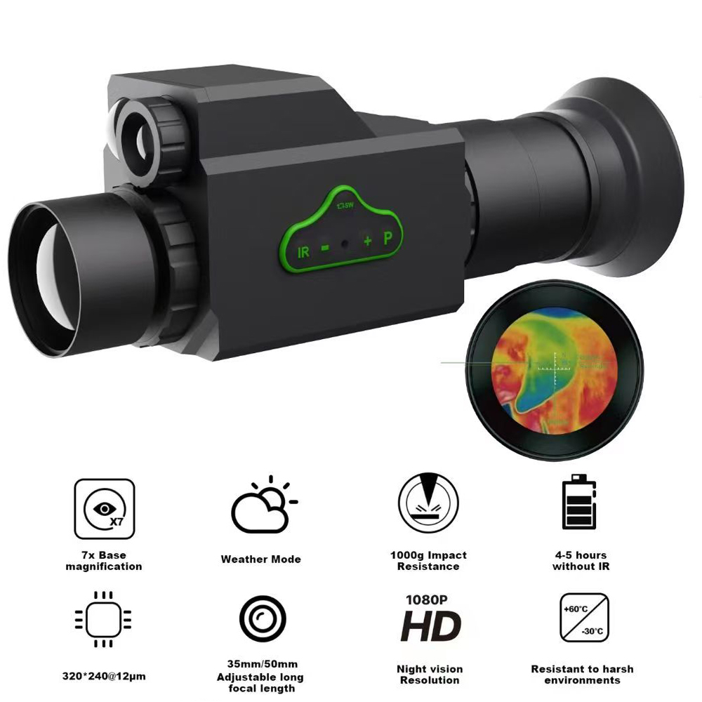 كاميرا تلسكوب أحادية العين MV2 - مراجعة Hunting Thermal Imaging Scope وسعره