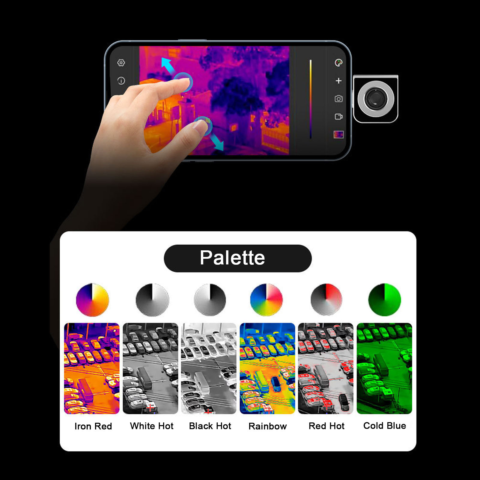 كاميرا حرارية دقة 256 × 192 25 - مراجعة Thermal Imaging Camera 256X192 وسعره